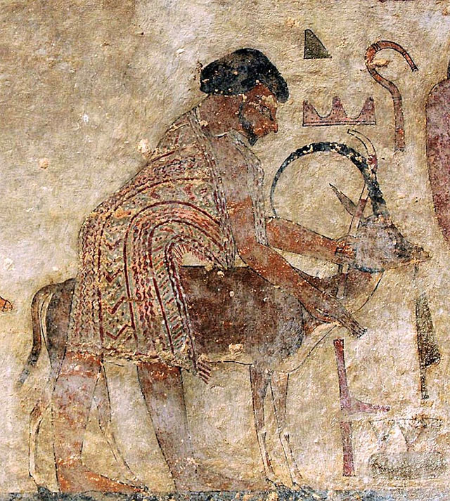 https://upload.wikimedia.org/wikipedia/commons/thumb/c/cf/Painting_of_foreign_delegation_in_the_tomb_of_Khnumhotep_II_circa_1900_BCE_%28Detail_mentioning_%22Abisha_the_Hyksos%22_in_hieroglyphs%29.jpg/800px-Painting_of_foreign_delegation_in_the_tomb_of_Khnumhotep_II_circa_1900_BCE_%28Detail_mentioning_%22Abisha_the_Hyksos%22_in_hieroglyphs%29.jpg