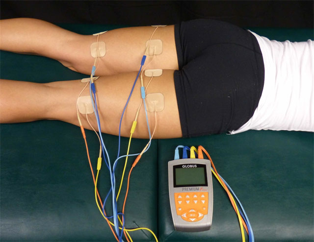 Использование EMS для терапевтических целей: https://en.wikipedia.org/wiki/Electrical_muscle_stimulation#/media/File:Hamstrings_EMS_recovery.jpeg