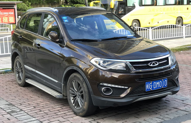 Chery Tiggo 5 - https://upload.wikimedia.org/wikipedia/commons/thumb/6/6e/Chery_Tiggo_5_facelift_Sanming_01_2022-08-05.jpg/800px-Chery_Tiggo_5_facelift_Sanming_01_2022-08-05.jpg